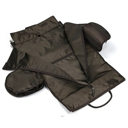 Reisetasche aus Leder ⎜ Große Kapazität mit Rollfunktion für komfortable Reisen