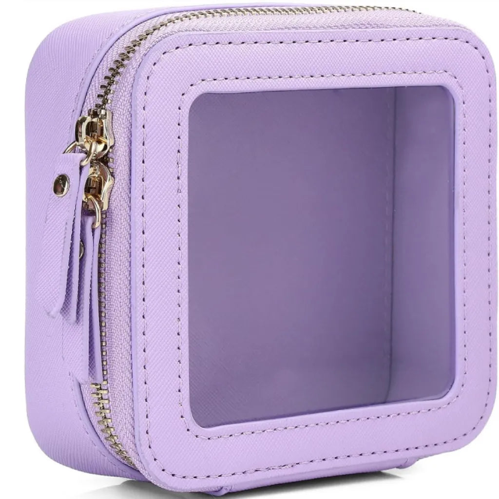 Kosmetiktasche für Damen ⎜ Kompakte Aufbewahrung mit Sichtfenster und Reißverschluss für Kosmetik