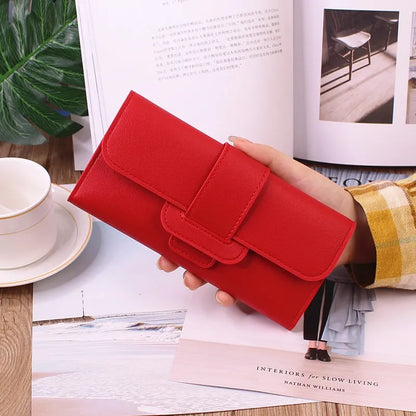 Damen Geldbörse im Langformat ⎜ Tri-Fold Clutch mit großer Kapazität für Karten und Scheine