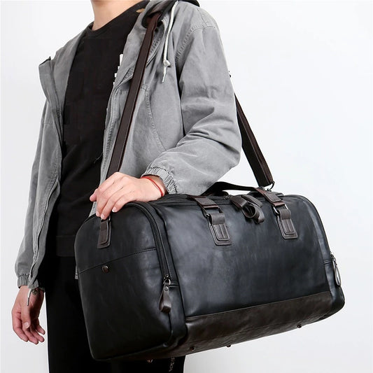 Reisetasche für Herren ⎜ Große Kapazität mit abnehmbarem Schultergurt und praktischem Design für unterwegs