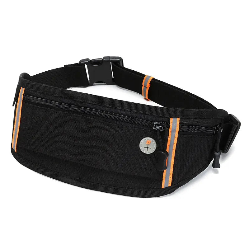 Gürteltasche für Outdoor und Sport ⎜ Wasserdichte Hüfttasche mit Kopfhöreröffnung und Reißverschlussfach