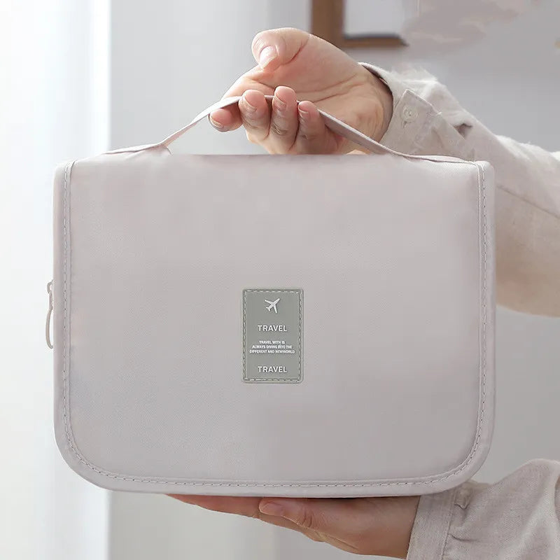Kosmetiktasche für Reisen ⎜ Praktische Aufbewahrung mit großem Fassungsvermögen und Tragegriff