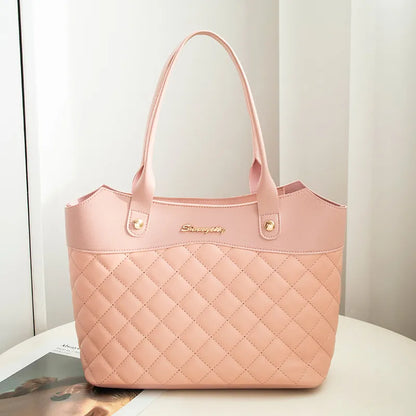 Quilted Handtasche für Damen ⎜ Vielseitige Schultertasche für Einkäufe und Alltag