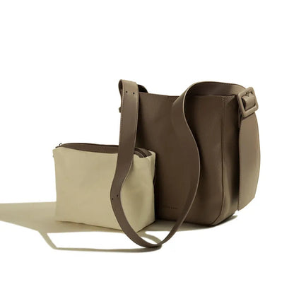 Crossbody Bucket Bag für Damen ⎜ Schlichtes Design mit verstellbarem Schultergurt und praktischem Innenraum