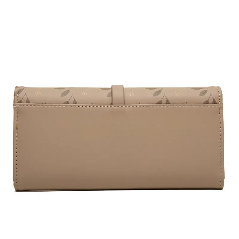 Damen Clutch mit Druckmotiv ⎜ Große Kapazität und praktischer Hakenverschluss im stilvollen Design