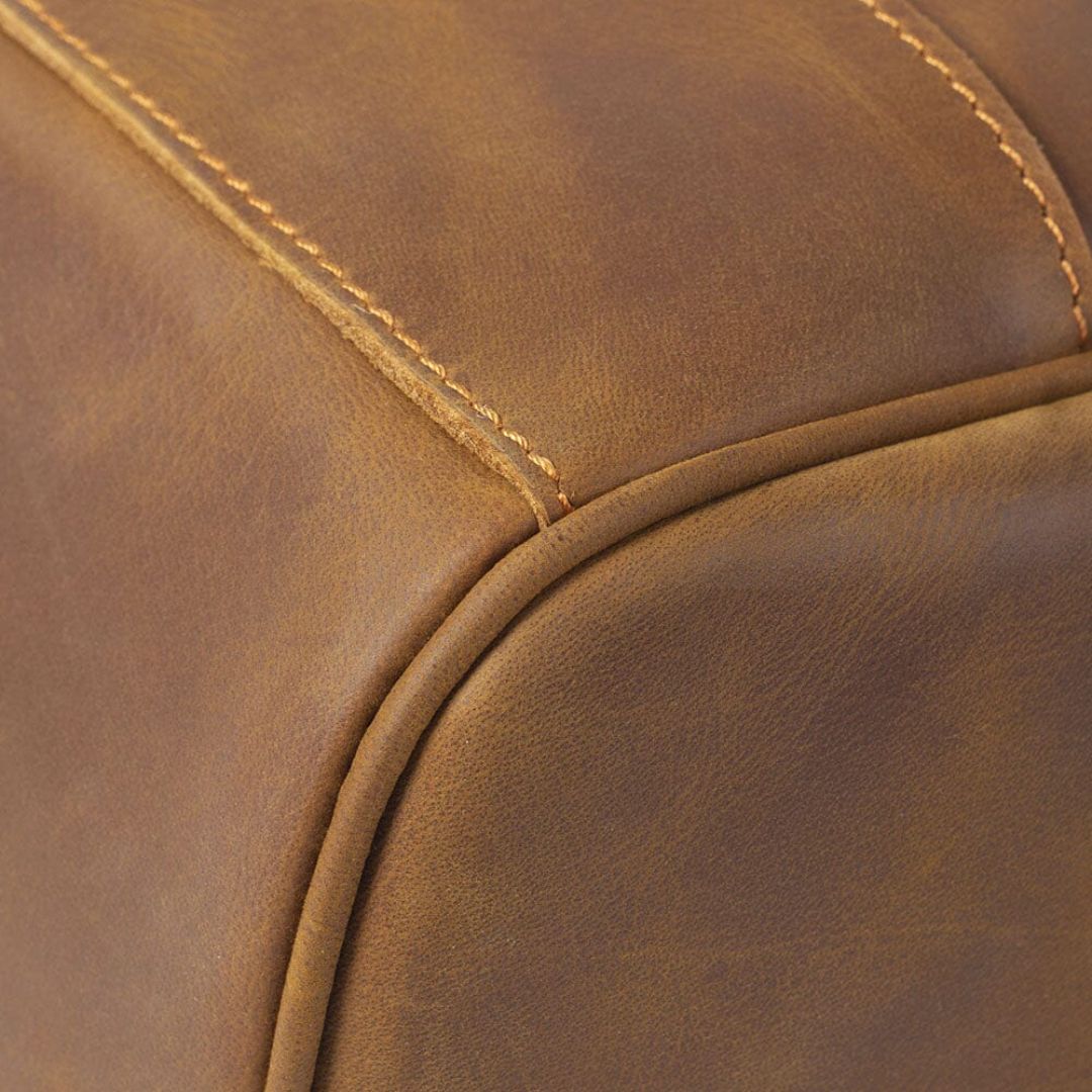 Retro Leder Rucksack für Herren ⎜ Robuster und Stilvoller Begleiter für Arbeit und Freizeit