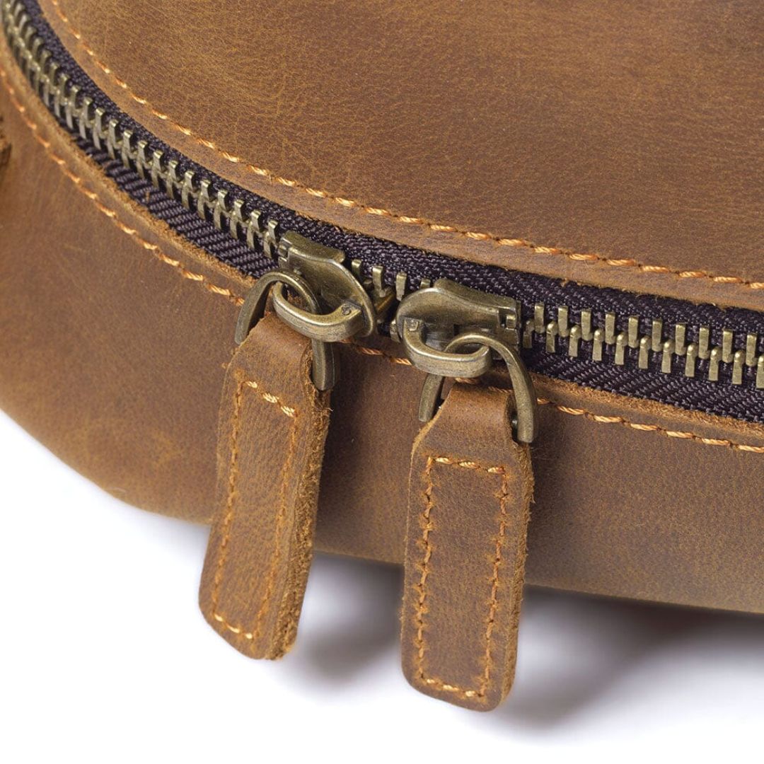Retro Leder Rucksack für Herren ⎜ Robuster und Stilvoller Begleiter für Arbeit und Freizeit
