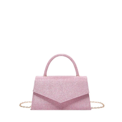 Glitzernde Handtasche für Damen ⎜ Elegante Schultertasche mit funkelndem Design und Kettenriemen