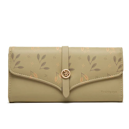 Damen Clutch mit Druckmotiv ⎜ Große Kapazität und praktischer Hakenverschluss im stilvollen Design