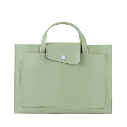 Leder Aktentasche für Damen ⎜ Elegante Umhängetasche mit Magnetverschluss und stilvollem Design
