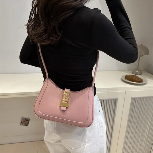 Modische Umhängetasche für Damen ⎜ Retro Tasche mit strukturiertem Design und praktischem Verschluss