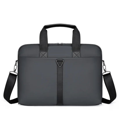 Laptoptasche für Herren ⎜ Strapazierfähige Aktentasche aus PU mit viel Stauraum und Umhängegurt