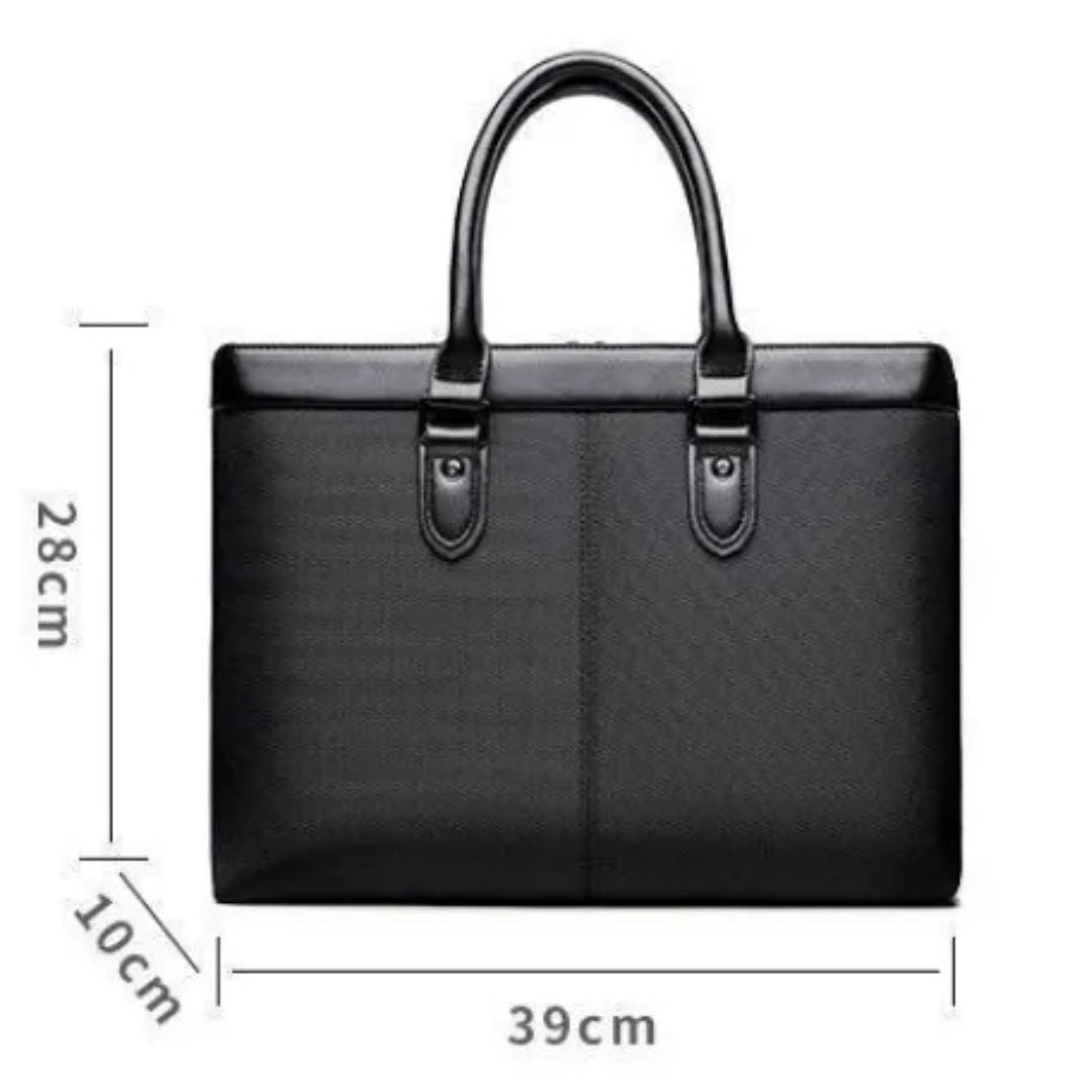 Aktentasche für Herren ⎜ Stilvolle Büro-Handtasche mit viel Stauraum und praktischen Tragegriffen