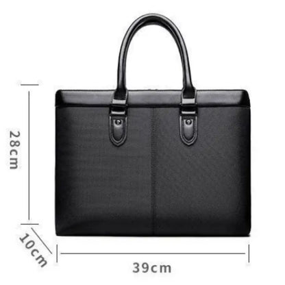 Aktentasche für Herren ⎜ Stilvolle Büro-Handtasche mit viel Stauraum und praktischen Tragegriffen