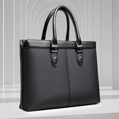 Aktentasche für Herren ⎜ Stilvolle Büro-Handtasche mit viel Stauraum und praktischen Tragegriffen