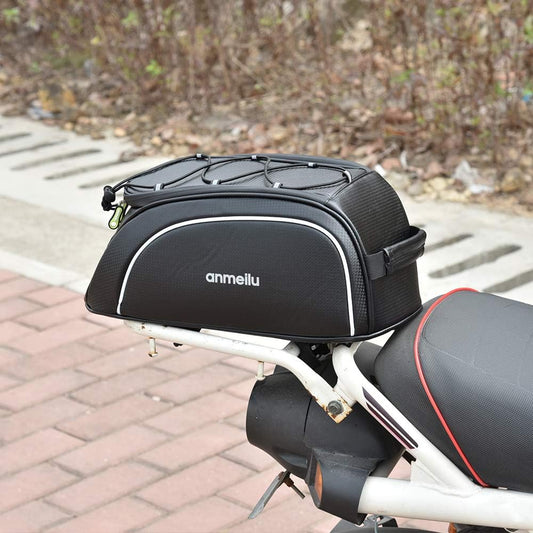 Fahrrad-Hecktasche für Gepäckträger ⎜ Wasserdichte Transporttasche mit großer Kapazität und Reflektorstreifen