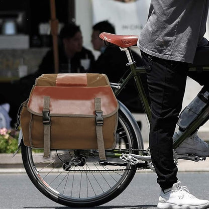 Fahrrad-Doppeltasche für Gepäckträger ⎜ Robuste Hinterradtasche mit großem Stauraum und wetterfestem Design