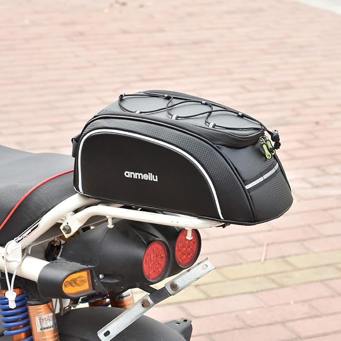 Fahrrad-Hecktasche für Gepäckträger ⎜ Wasserdichte Transporttasche mit großer Kapazität und Reflektorstreifen