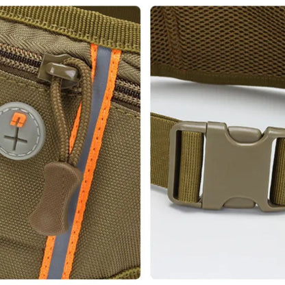Gürteltasche für Outdoor und Sport ⎜ Wasserdichte Hüfttasche mit Kopfhöreröffnung und Reißverschlussfach