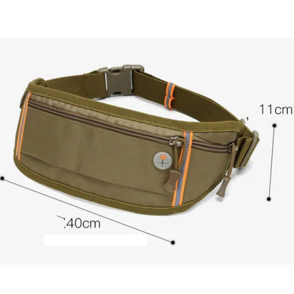 Gürteltasche für Outdoor und Sport ⎜ Wasserdichte Hüfttasche mit Kopfhöreröffnung und Reißverschlussfach