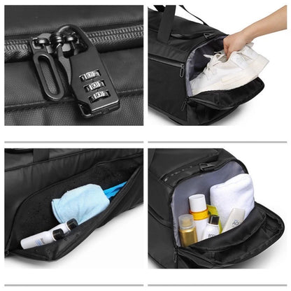 Sporttasche für Herren ⎜ Große Reisetasche mit Nassfach, Schuhfach und verstellbarem Schultergurt