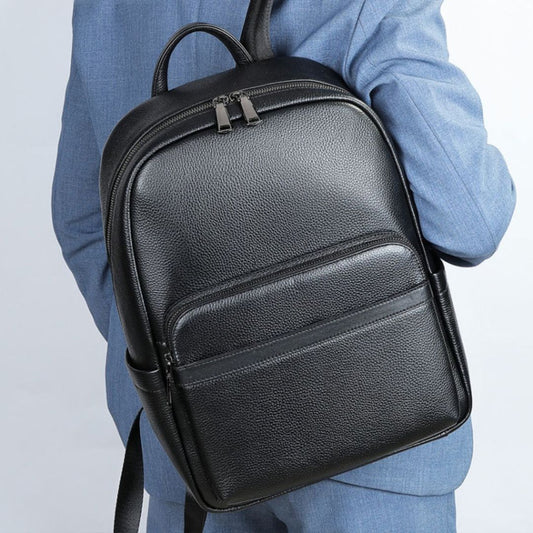 Leder Rucksack für Herren ⎜ Eleganter und geräumiger Business-Rucksack für Arbeit und Reisen