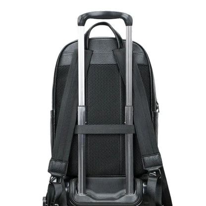 Leder Rucksack für Herren ⎜ Eleganter und geräumiger Business-Rucksack für Arbeit und Reisen