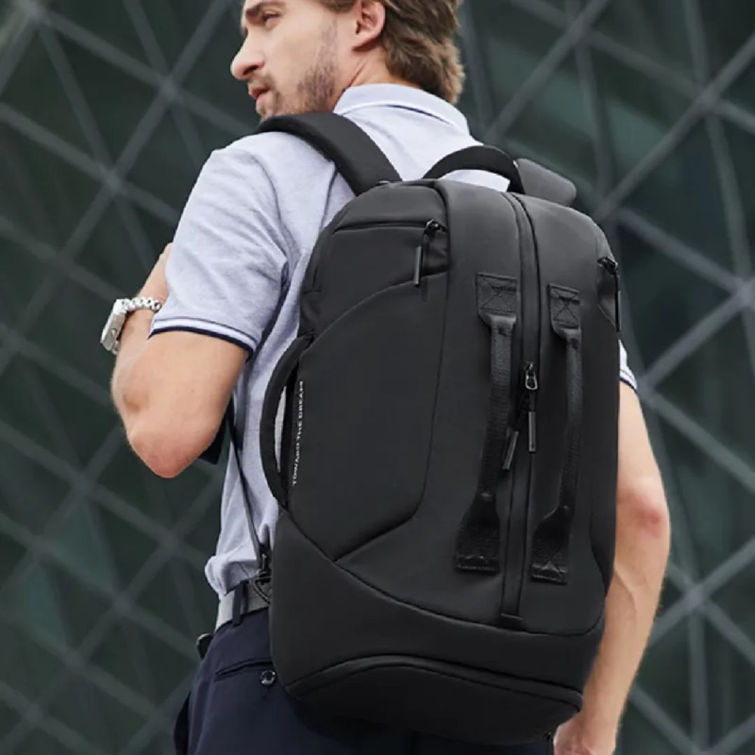 Multifunktionaler Rucksack für Herren ⎜ Robuster Oxford-Rucksack für Business und Alltag