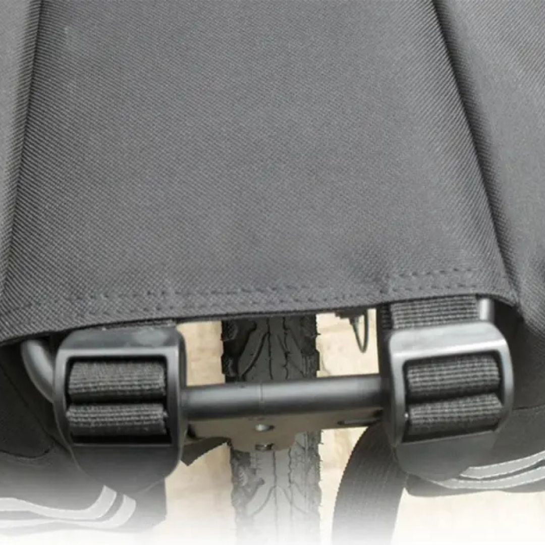 Fahrradtasche für Gepäckträger ⎜ Doppelseitige Tasche mit viel Stauraum und reflektierenden Streifen