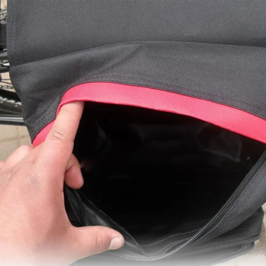 Fahrradtasche für Gepäckträger ⎜ Doppelseitige Tasche mit viel Stauraum und reflektierenden Streifen