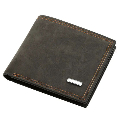 Herren Geldbörse mit Reißverschluss ⎜ Kompakte Brieftasche mit Karten- und Münzfach