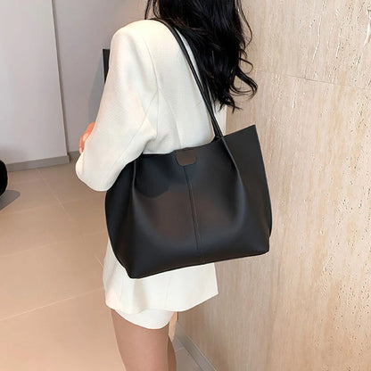 Retro Zwei-Teile Set ⎜ Elegante Tasche mit praktischer Kosmetiktasche und viel Stauraum