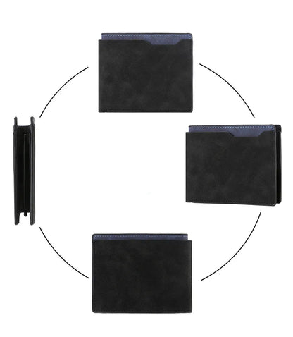 Klassische Geldbörse für Herren ⎜ Schlichtes Design mit mehreren Kartenfächern und Platz für Bargeld