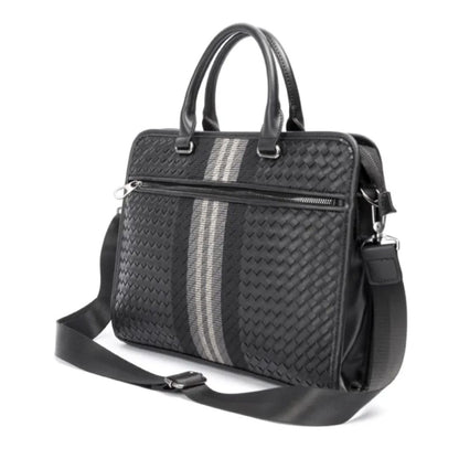 Laptoptasche für Herren ⎜ Woven Business-Aktentasche mit Schultergurt und elegantem Design