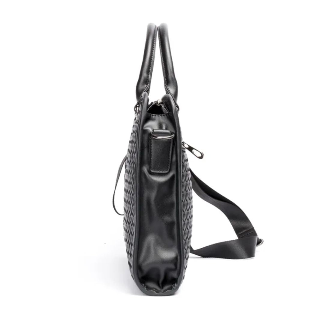 Laptoptasche für Herren ⎜ Woven Business-Aktentasche mit Schultergurt und elegantem Design