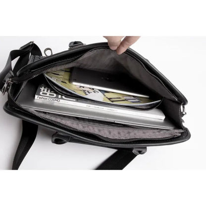 Laptoptasche für Herren ⎜ Woven Business-Aktentasche mit Schultergurt und elegantem Design