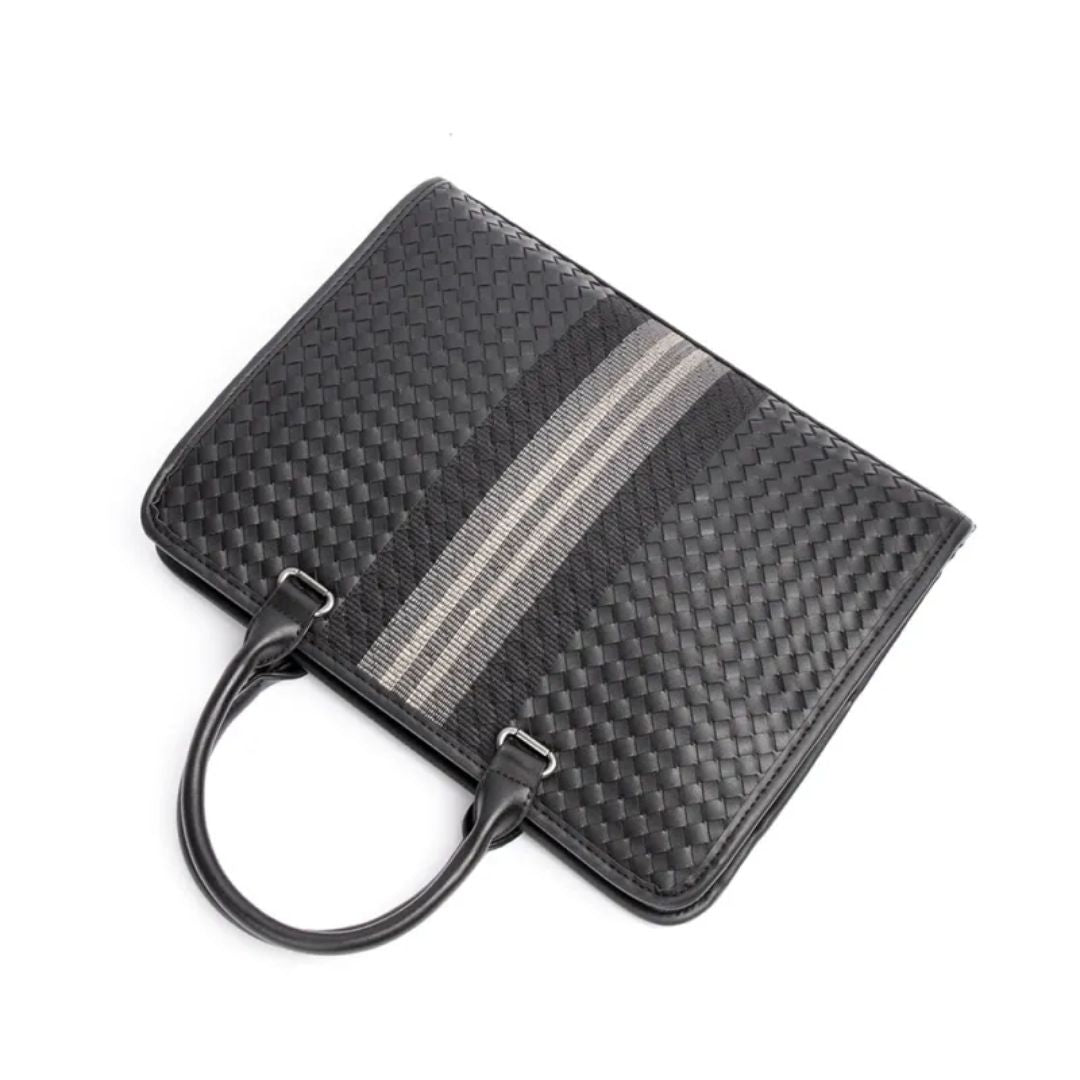 Laptoptasche für Herren ⎜ Woven Business-Aktentasche mit Schultergurt und elegantem Design