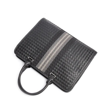 Laptoptasche für Herren ⎜ Woven Business-Aktentasche mit Schultergurt und elegantem Design